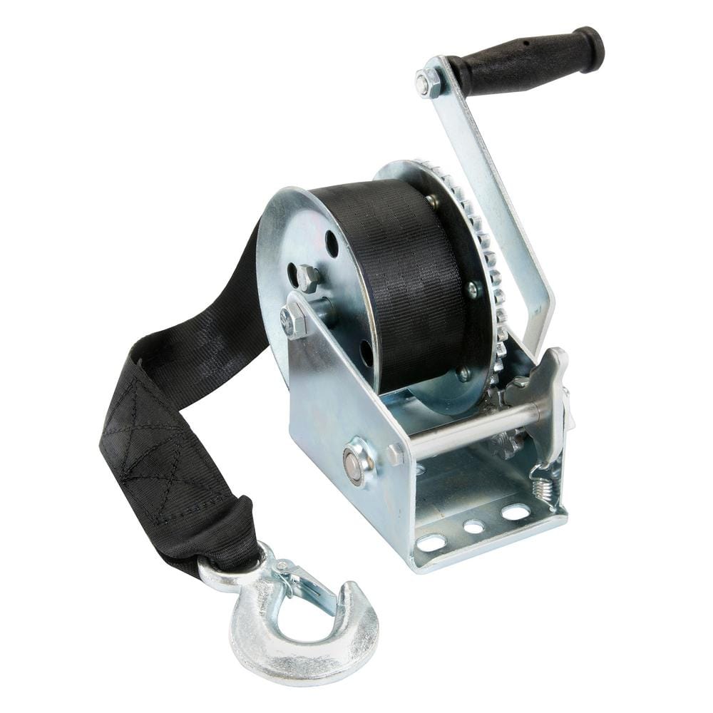 2000lbs Portable Wire Rope Pulling Winch Boat Trailer Winch Cable