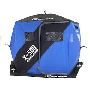 Clam X-600 Thermal - 6-Sided Hub Ice Shelter 17481 - The Home Depot