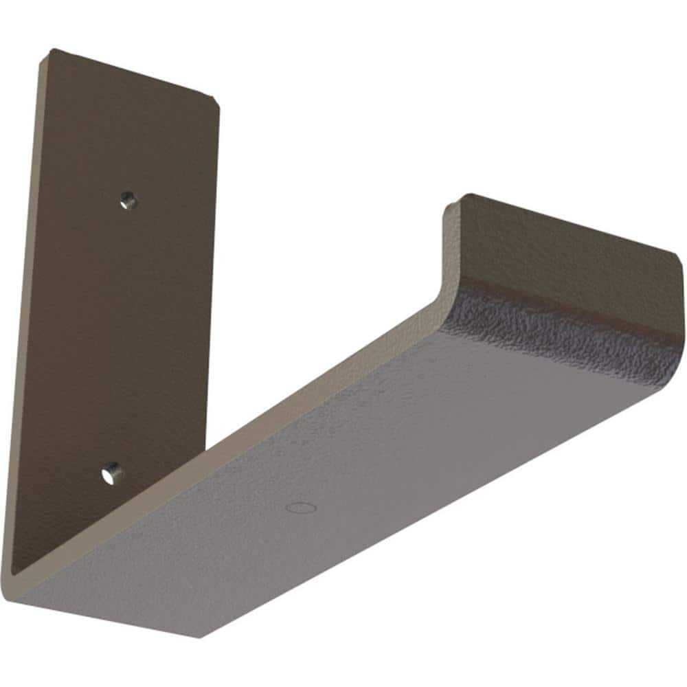 Ekena Millwork 2 in. x 6 in. x 8 in. Hammered Brown Steel Hanging Shelf Bracket