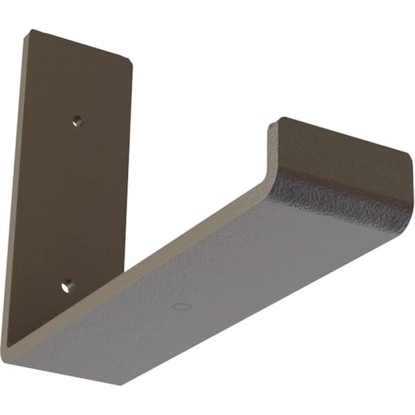 Ekena Millwork 2 in. x 6 in. x 8 in. Hammered Brown Steel Hanging Shelf Bracket