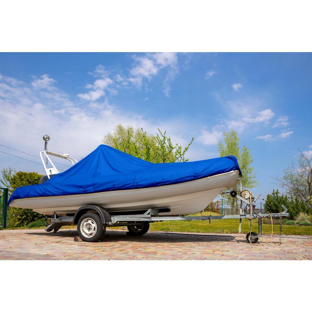 Ultra-Durable 50'x50' Blue Polyethylene Tarp with Aluminum Grommets