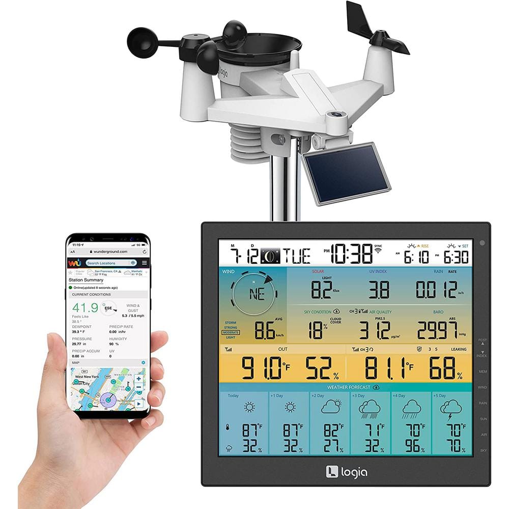 Ambient Weather 17'' Solar Powered Wireless Outdoor Weather Station &  Reviews