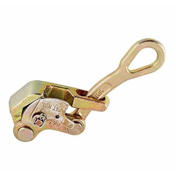 High Strength Cable Grip Wire Gripper Rope Jaw Puller Steel Cable Pulling Tool 1 Ton 2204 lbs. (1-Piece)