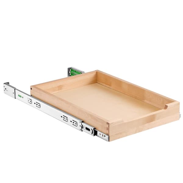 Luxeyard Pull Out Cabinet Organizer Soft Close Slide Out Shelf Wood ...
