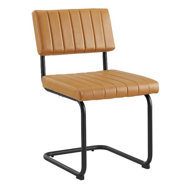 MODWAY Parity Boucle Dining Side Chairs - Set of 2 in Black Taupe