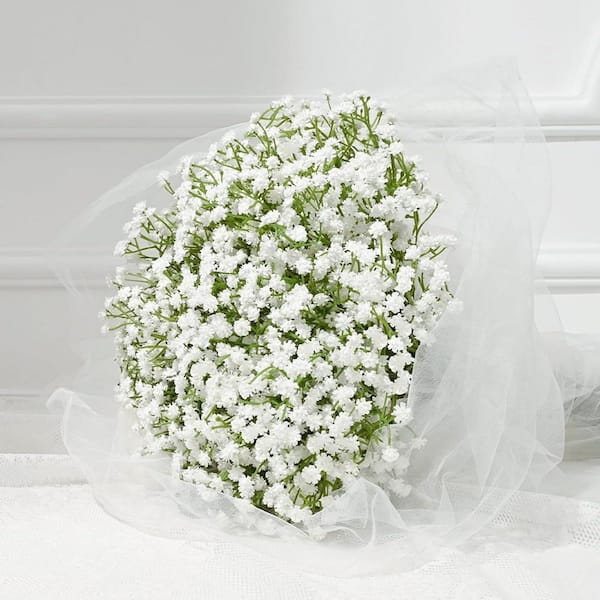 Baby Flowerページ Afoxsos 21 in. White Indoor/Outdoor Artificial Baby's Breath