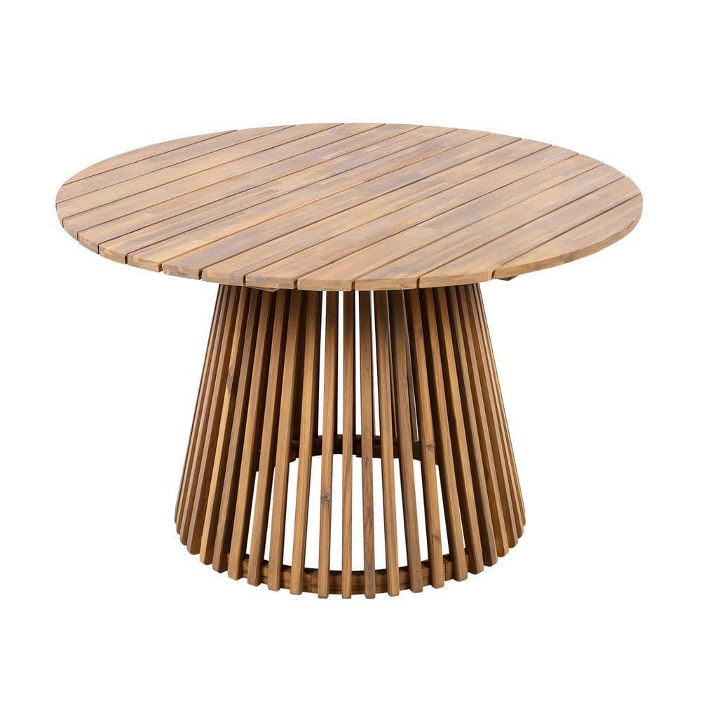 47.25 in. Outdoor Extra-Large Round Dining Table for Backyard in