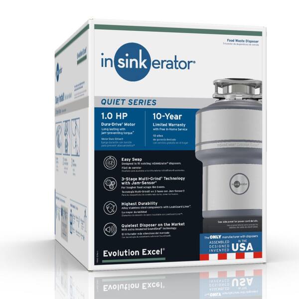 InSinkErator Evolution Prestige 1 HP Noise Insulated Food Disposal for sale online 