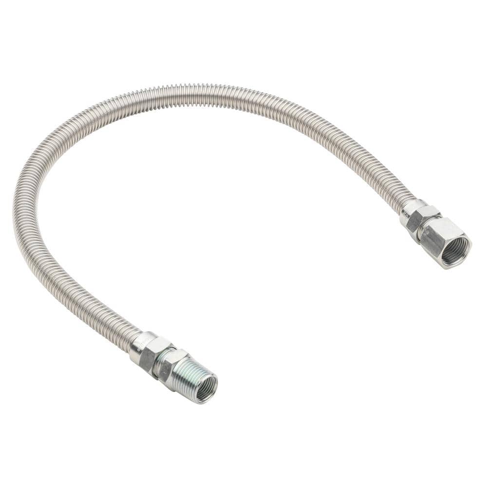 ½ in. MIP x ½ in. FIP x 24 in. Stainless Steel Gas Connector ½ in. O.D. price history on PriceWatchPro
