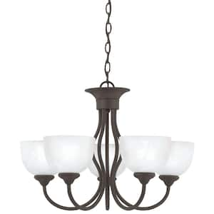 Tahoe 5-Light Painted Bronze Hanging Chandelier