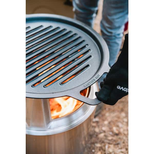 Solo Stove Small Cast Iron Grilltop with 14.75 in Cooking