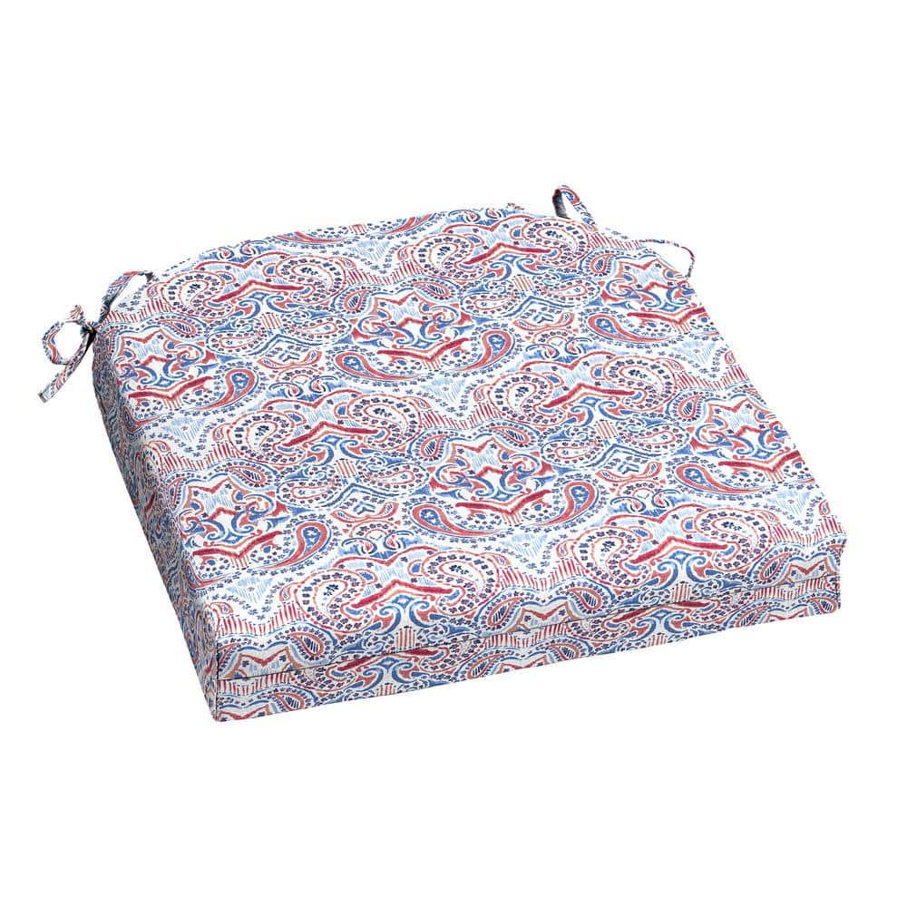 Hampton Bay 20 in. x 20 in. Square Outdoor Seat Cushion in Isidro