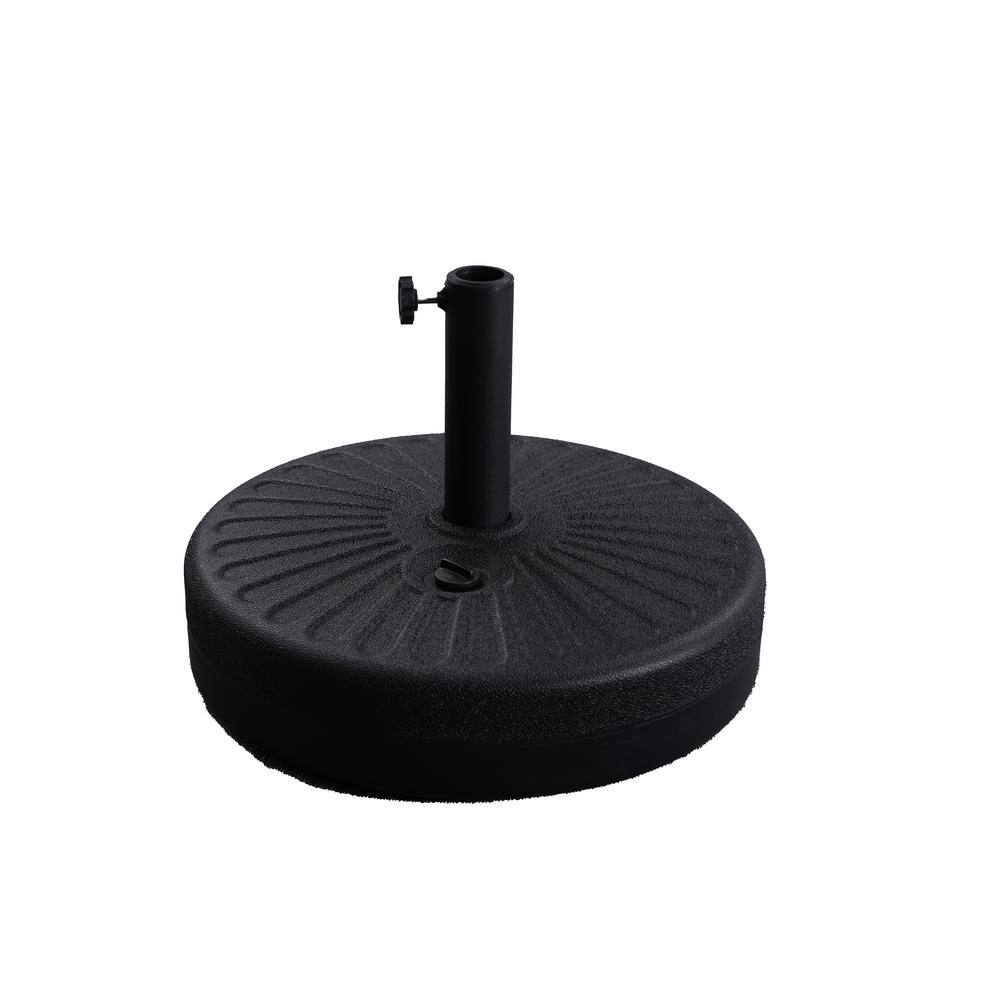 4.6 lbs. Patio Umbrella Base in Black (Umbrella Base Water/Sand Maximum Wei