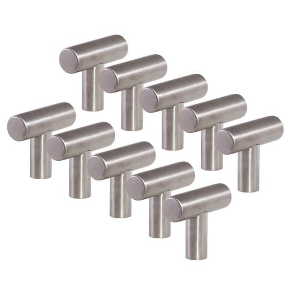 Design House 1.5 in. T-Pull Stainless Steel Cabinet Knob (10-Pack)