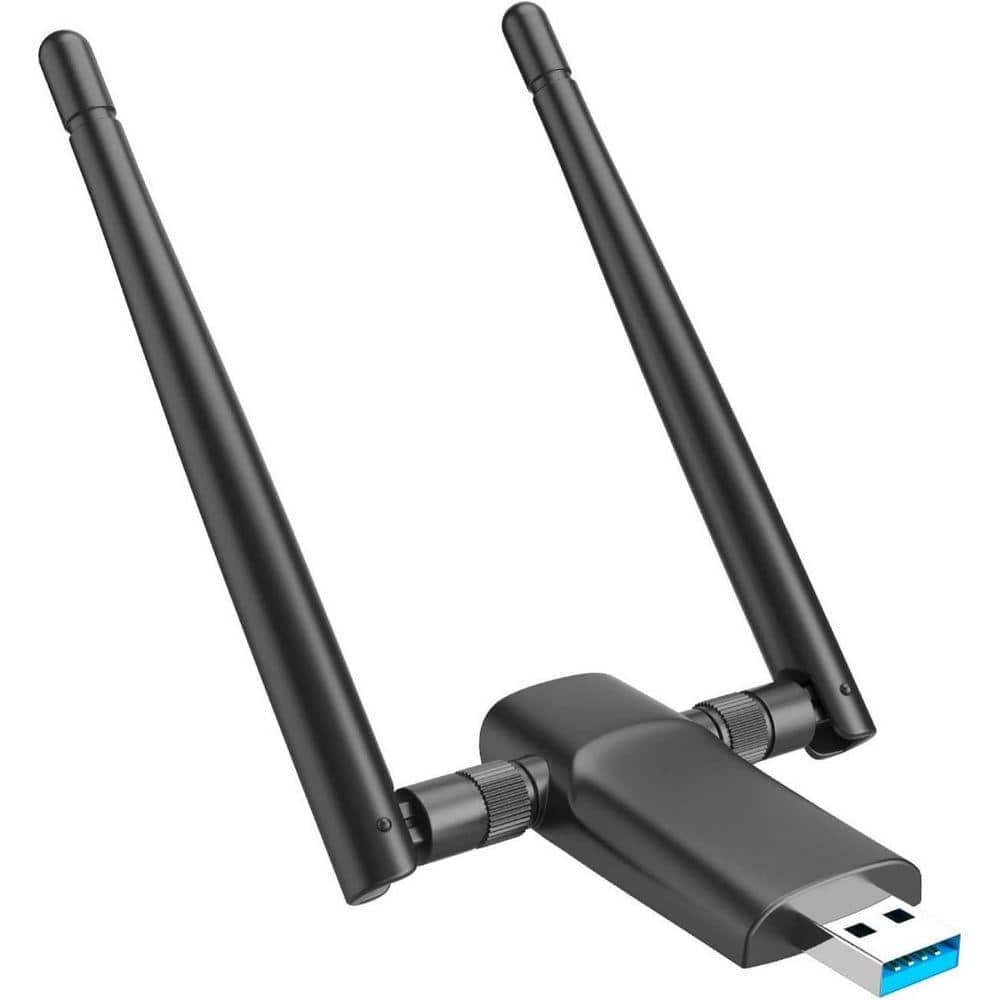 OBJLGEV Dual Band Wireless USB WiFi Adapter AC1300Mbps with 5Dbi Antennas for PC Desktop Laptop Windows 5G/2.4G Ne2rk Adapter