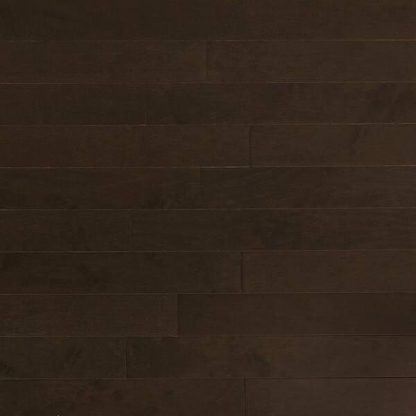 Heritage Mill Take Home Sample - Maple Midnight Engineered Click Hardwood Flooring - 5 in. x 7 in.