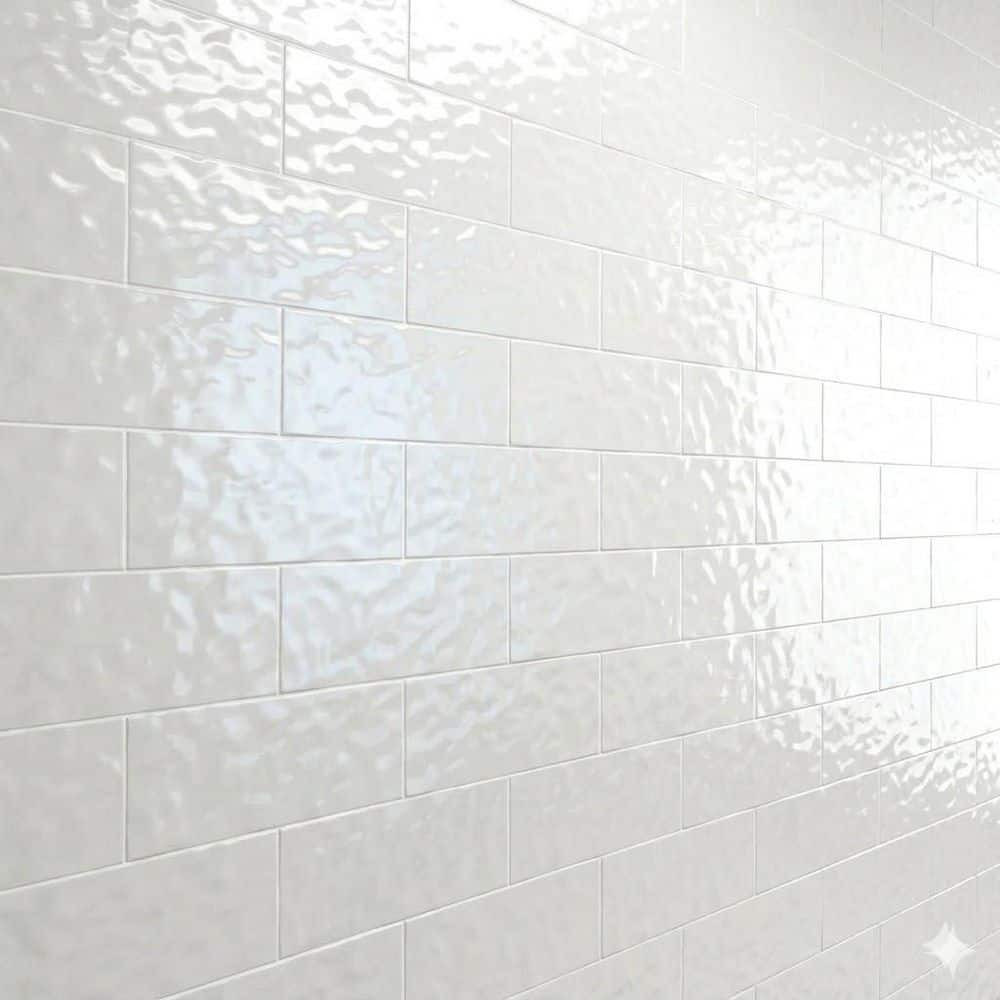 Ripple Rectangular 4x12 Santorini White Glass Tile, (10 sq. ft. Box)` price history on PriceWatchPro