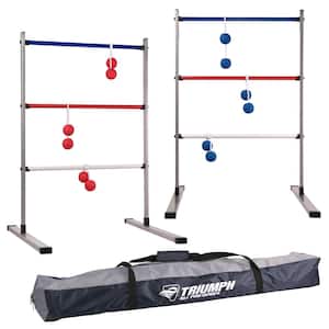 Triumph All Pro Series Press Fit Outdoor Ladderball Set, Includes 6 Soft Ball Bolas and Durable Sport Carry Bag