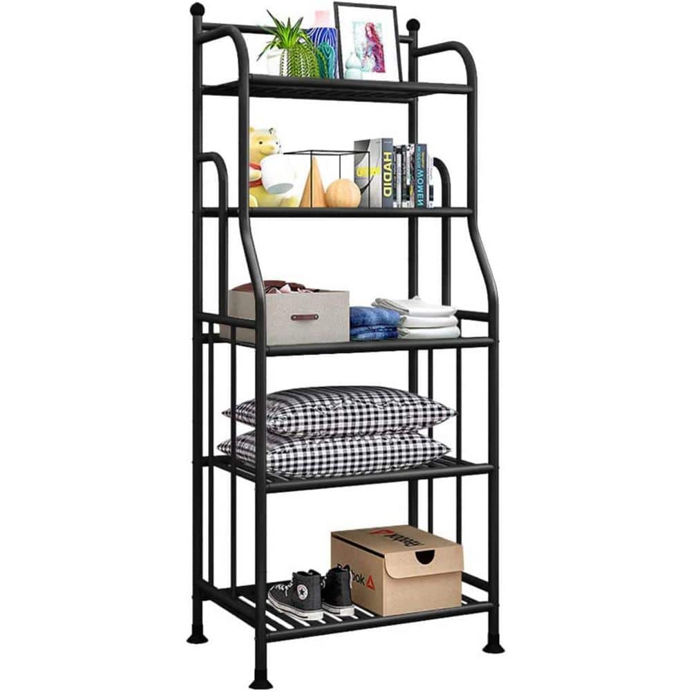 5-Tiers Metal Flower Stand Plant Stand For Living Room Balcony Bathroom