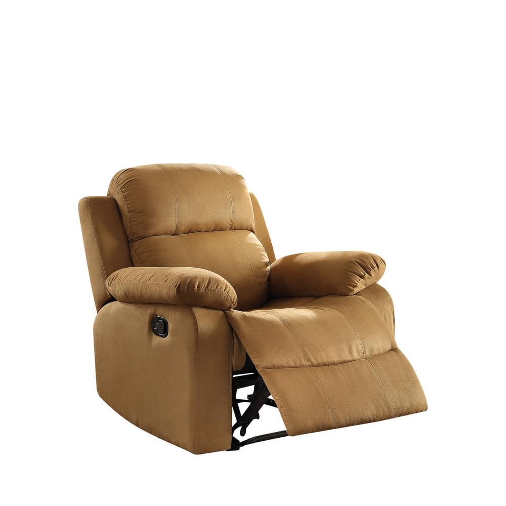 Parklon Brown Microfiber Recliner with Pillow Top Arms