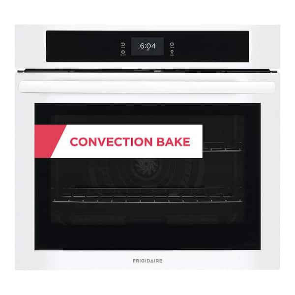 Frigidaire 30 in. Single Electric Wall Oven with Convection in White