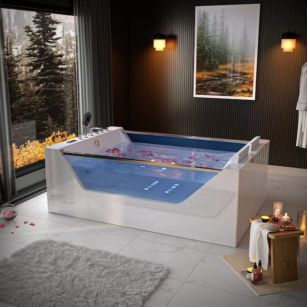Empava 71 in. x 48 in. Whirlpool Air Combination Bathtub