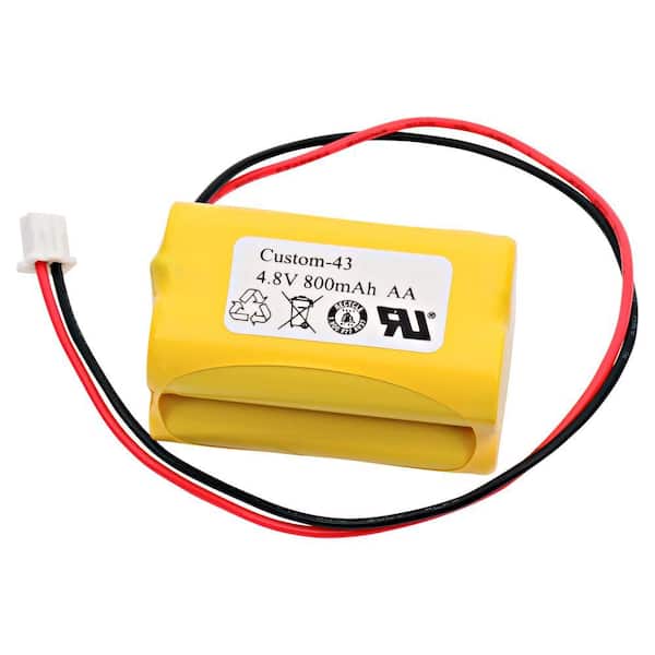 Dantona 4.8-Volt 800 mAh Ni-Cd battery for Simkar - 6600012 Emergency Lighting