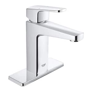 Tallinn 4 in. Centerset Single-Handle Bathroom Faucet in Starlight Chrome