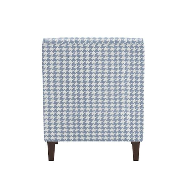 Houndstooth chair and discount ottoman