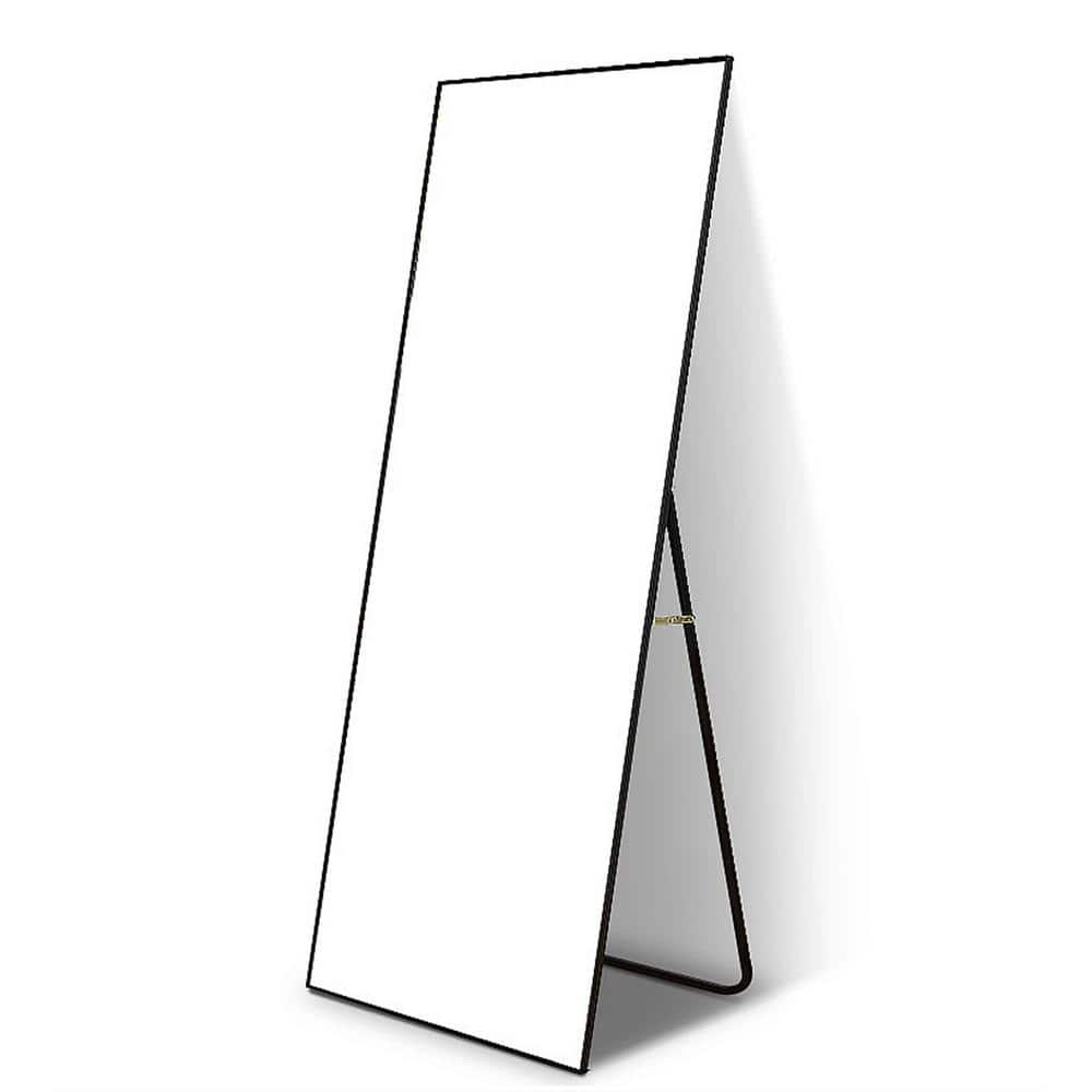 24 in. W x 65 in. H Rectangle Framed Black Mirror for Bedroom Giant Full Body Mirror Large Floor