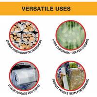 WRIGHTMASTER 18 in. W x 1500 ft. L 80 Gauge Pallet Wrap Stretch Film Hand Shrink Wrap (1 Roll) ZEYSF18-1