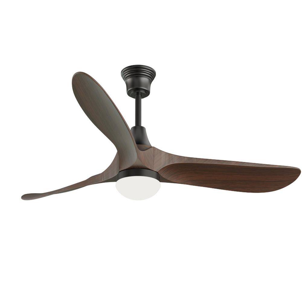 60 in. Indoor/Outdoor Smart Integrated LED Brown Downrod Ceiling Fan with Light Kit and Remote/APP Control price history on PriceWatchPro
