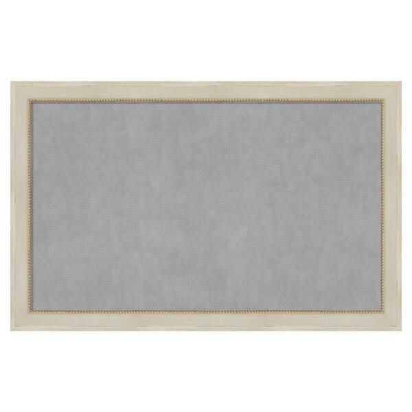 Amanti Art Parthenon Cream 44 in. x 28 in Framed Magnetic Board
