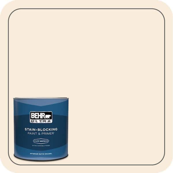 1 qt. #PPH-12 Ivory Extra Durable Satin Enamel Interior Paint & Primer