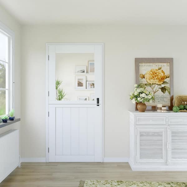 ARK DESIGN 36 in. x 80 in. Universal 1-Lite Clear Glass Primed