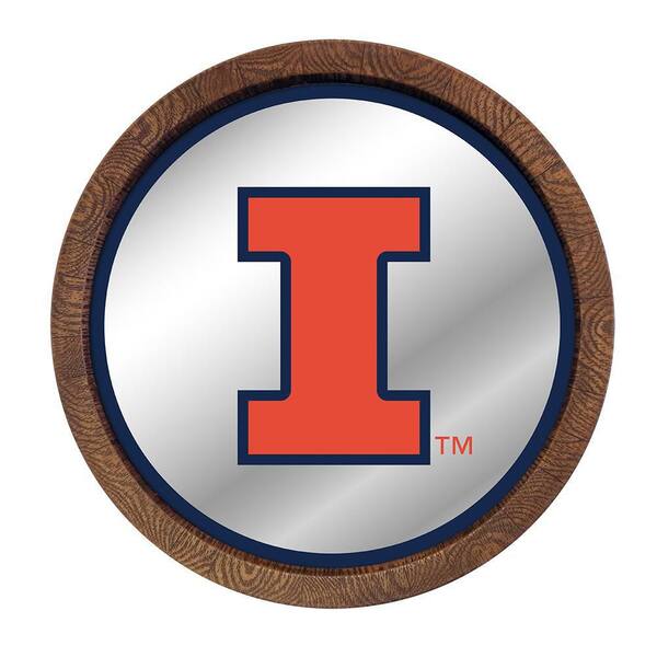 The Fan-Brand 20 in. Illinois Fighting Illini Mirrored Barrel Top Mirrored  Decorative Sign NCILLI-245-01 - The Home Depot