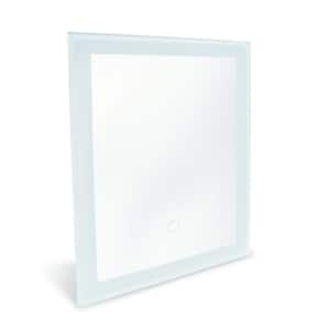 Royal 12 in. x 16 in. LED Wall Mounted Backlit Vanity Bathroom LED Mirror with Touch On/Off Dimmer, Anti- Fog Function
