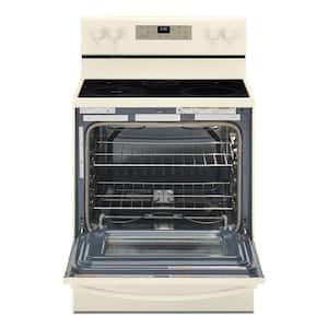 30 in. 5.3 cu. ft. Electric Range with 5 Burner Elements and Frozen Bake Technology in Biscuit