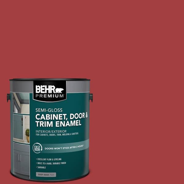 1 gal. #P140-7 No More Drama Semi-Gloss Enamel Interior/Exterior Cabinet, Door & Trim Paint