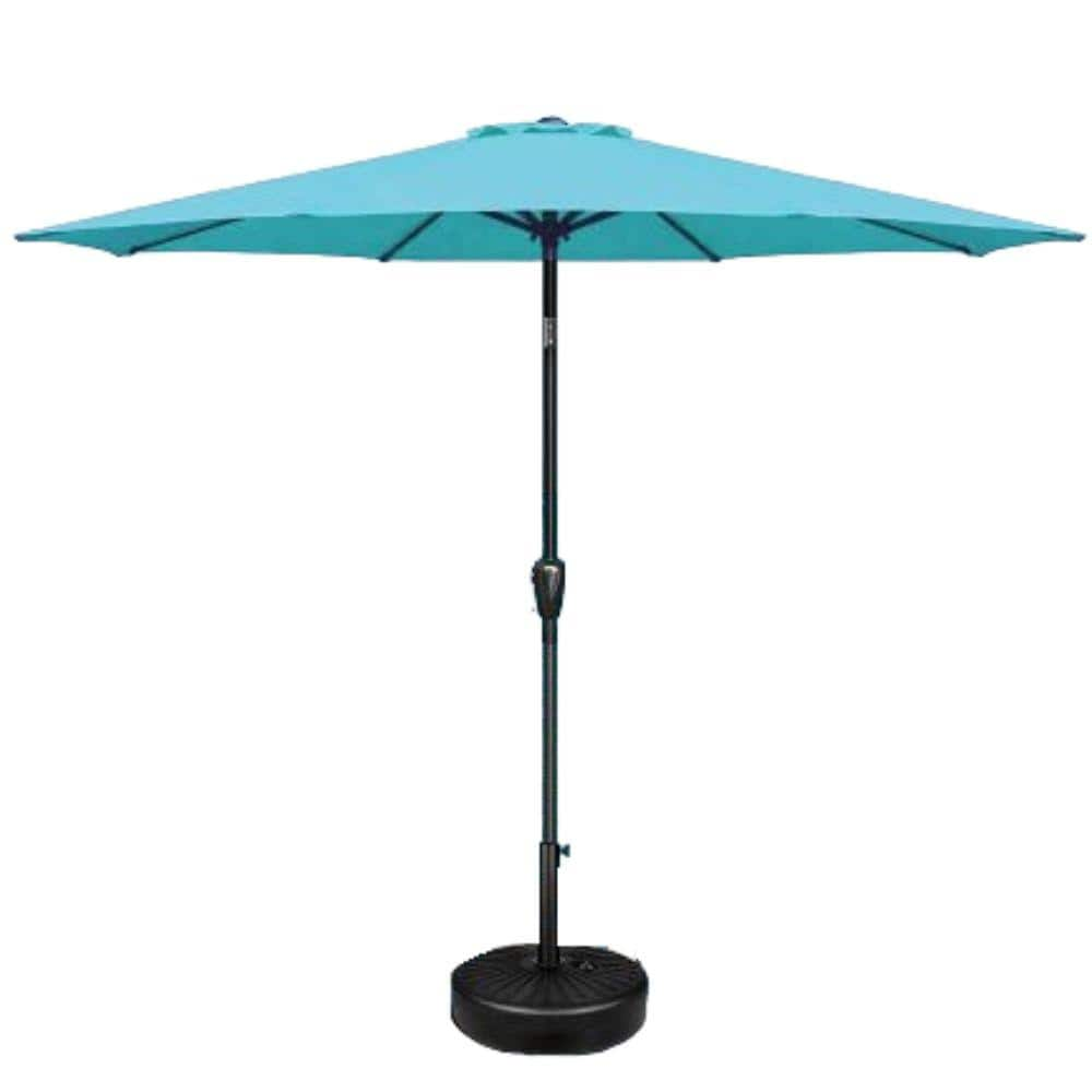 ITOPFOX 9 ft. Deluxe Market Yard Patio Umbrella with Push Button Tilt ...