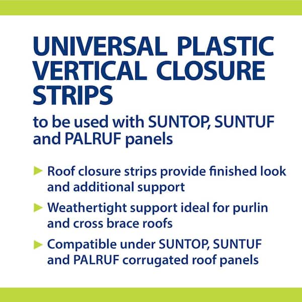 24 in. Universal Plastic Closure Strips (6-Pack) 24 in. Universal Plastic Closure Strips (6-Pack)