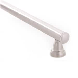 18 in. x 1 in. Straight Decorative Safety Assist Bar in Brushed Stainless Steel