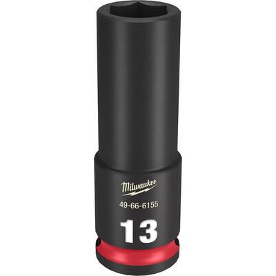 1/2 Drive Williams 37513 13mm Shallow 6-Point Impact Socket 