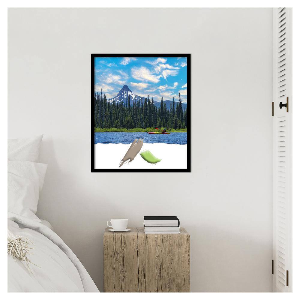 Matte Black Contemporary Wood Wall Picture Frame 20.9" x 24.9"