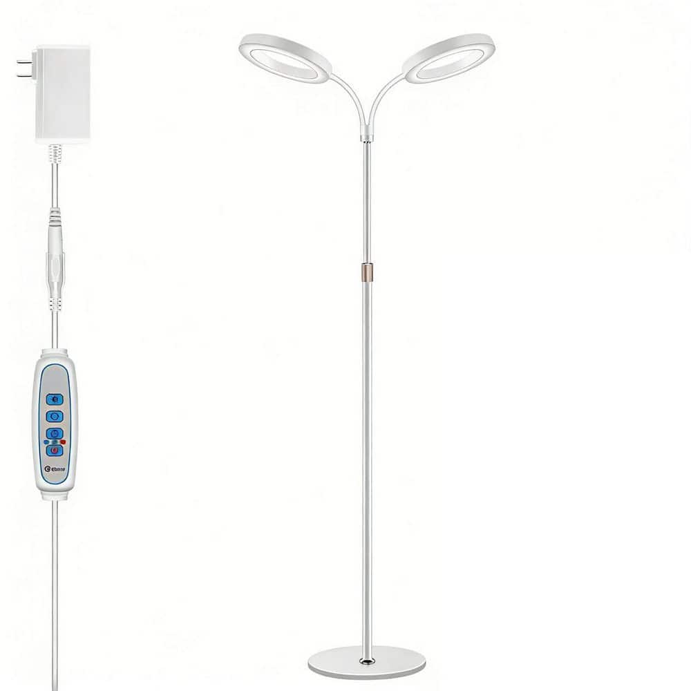 2-Head Full Spectrum Grow Light with 68 in. Adjustable Stand, White Halo Floor LED Grow Lamp with 16 Hour Timer price history on PriceWatchPro