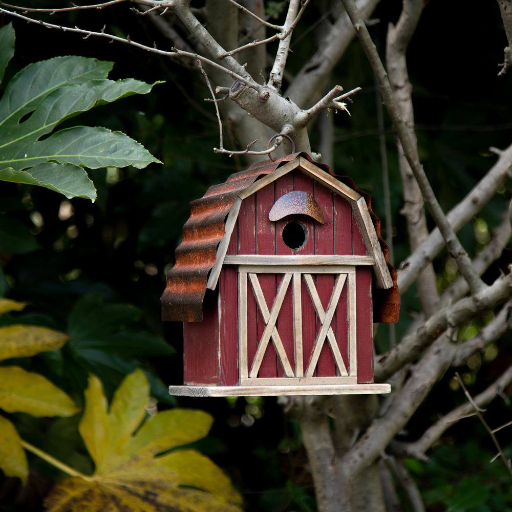 Bird House Birdhouse Face Harry Hanging Wood Garden Patio Decor Outdoor Accent 