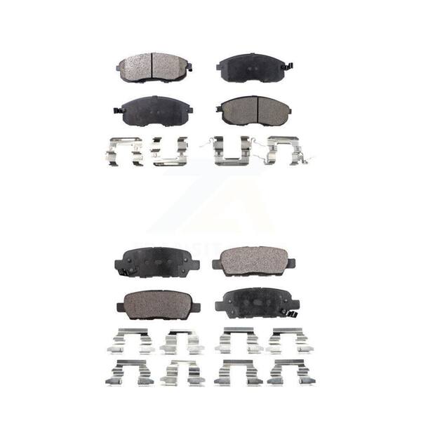 TEC Front Rear Ceramic Brake Pad Kit For Nissan Altima Sentra Juke Infiniti G35 350Z INFINITI KTC-100406