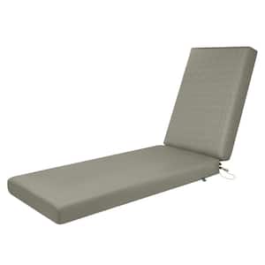 Duck Covers Weekend 72 in. W x 21 in. D x 3 in. Thick Outdoor Chaise Cushion in Moon Rock