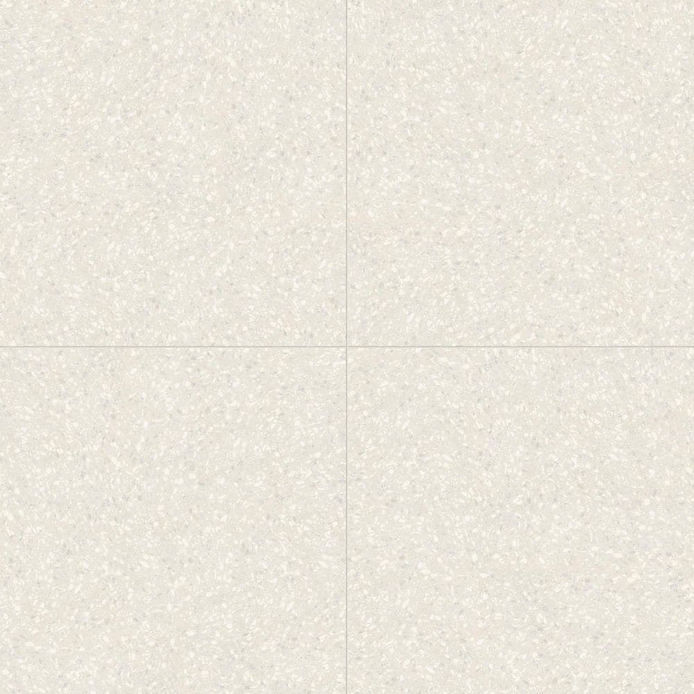 Terrazzo Americana Dove White 48 in. x 48 in. Matte Porcelain Large Format Floor, Wall Tile (2-Pieces, 32 sq. ft./Case) price history on PriceWatchPro