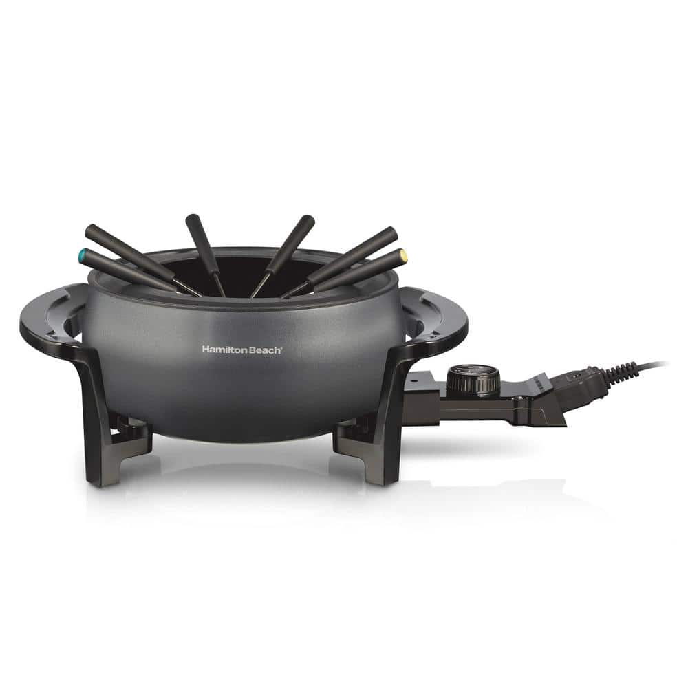 Hamilton Beach 3 quart Ceramic Fondue Pot with Fondue Forks